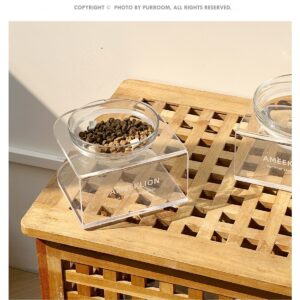 Alternative view of Ameeklion Single Elevated Glass Pet Bowl