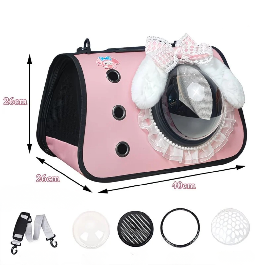 Sling Bunny Ear Panoramic Pet Carrier Bag - Image 9