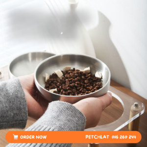 Alternative view of Minimalist Double Elevated Pet Bowl Stand