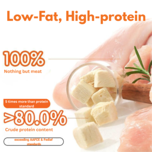 Alternative view of PetClear Diced Chicken Freeze-Dried Pet Treats (500g)