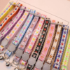 Adjustable Floral Pet Collar with Bell