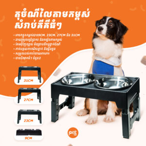 Adjustable Elevated Pet Bowl Stand