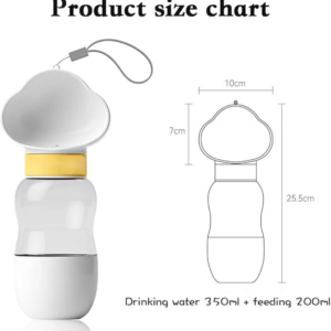 2-in-1 Portable Pet Travel Bottle & Snack Container