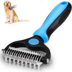 Alternative view of Double-Sided Pet Dematting & Deshedding Brush