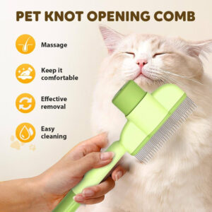 Self-Cleaning Pet Knot & Grooming Comb