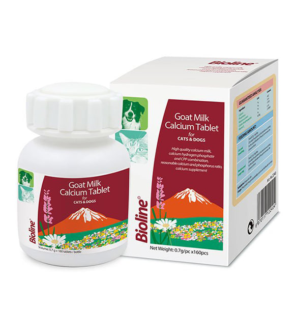 Bioline Goat Milk Calcium Tablets for Cats & Dogs - Image 2