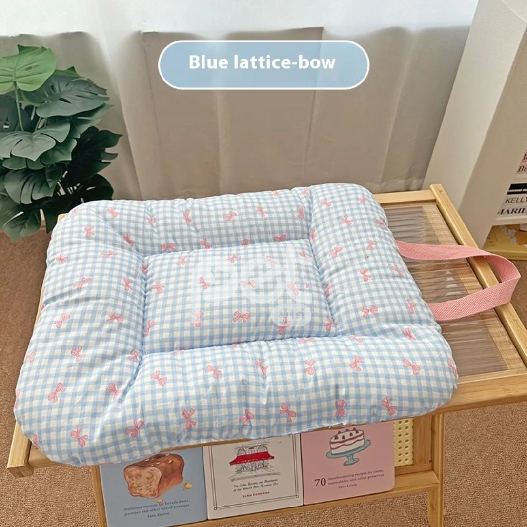 Lattice-Bow Reversible Pet Cushion - Image 3