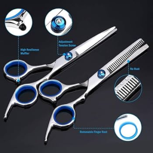 Alternative view of Professional 5-Piece Pet Grooming Scissor Set