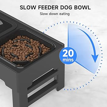 Els Pet 2-in-1 Elevated Slow Feeder & No-Spill Bowl Stand - Image 2