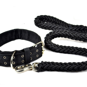 Heavy-Duty Tactical Collar & Braided Leash Set