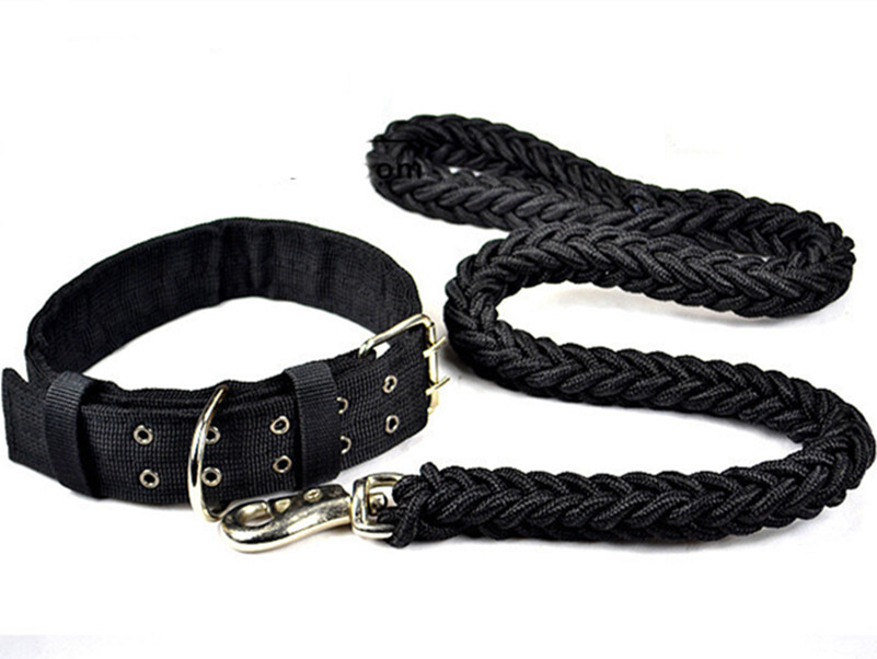 Heavy-Duty Tactical Collar & Braided Leash Set