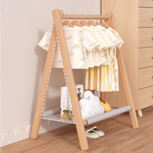 Alternative view of Wooden A-Frame Pet Clothing Rack
