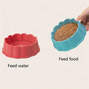 Floral Edge Pet Bowl (Size L)