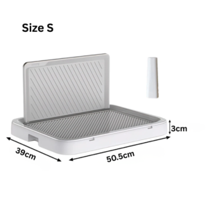 Alternative view of Indoor Pet Potty Tray with Splash Wall