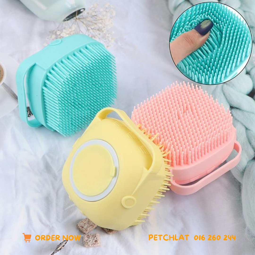 Pet Shampoo Massage & Bath Brush