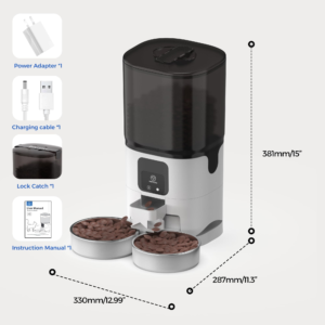 Alternative view of PAPIFEED 7L Dual-Bowl Smart Pet Feeder