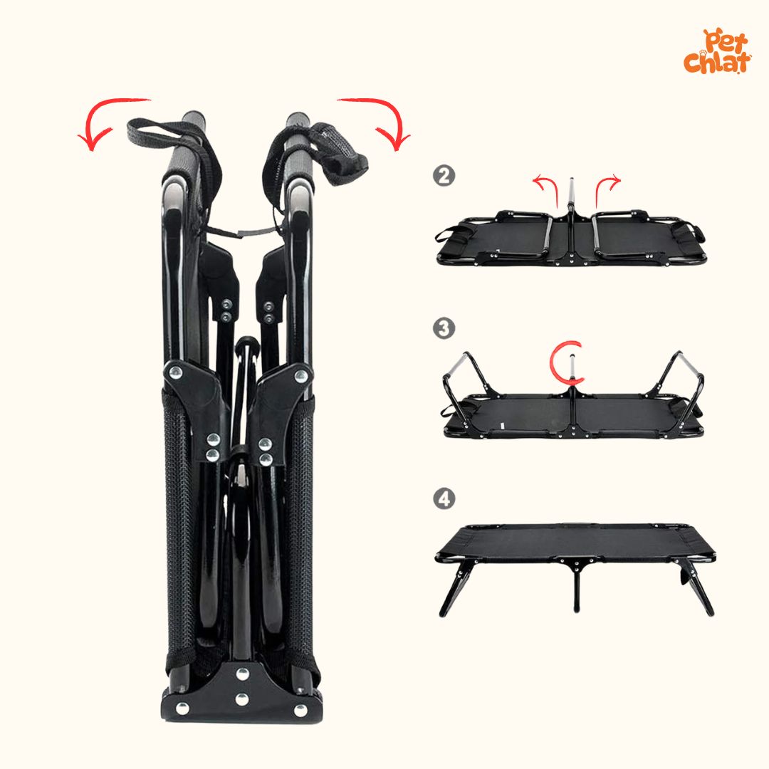 Heavy-Duty Foldable Elevated Dog Bed - Image 3