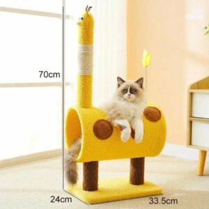 Alternative view of Cartoon Animal Cat Scratching Post & Tunnel Condo