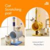 Cartoon Animal Cat Scratching Post & Tunnel Condo
