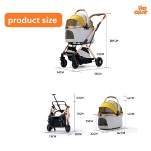 Alternative view of Luxury 3-in-1 Detachable Pet Stroller & Travel Carrier